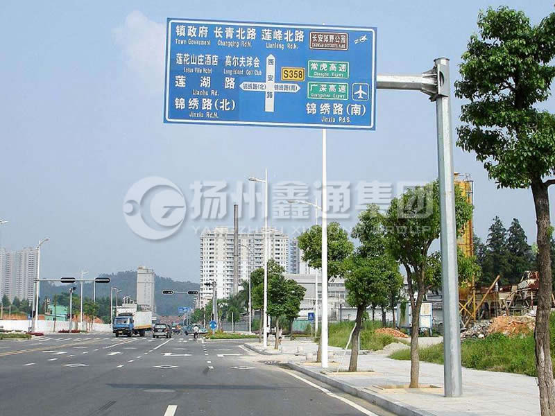 BZG-008，交通標(biāo)志桿，八棱交通標(biāo)志桿