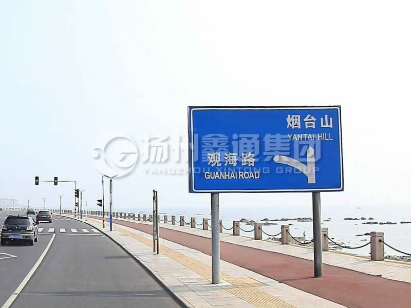 BZG-015，交通標(biāo)志桿，雙柱標(biāo)志桿